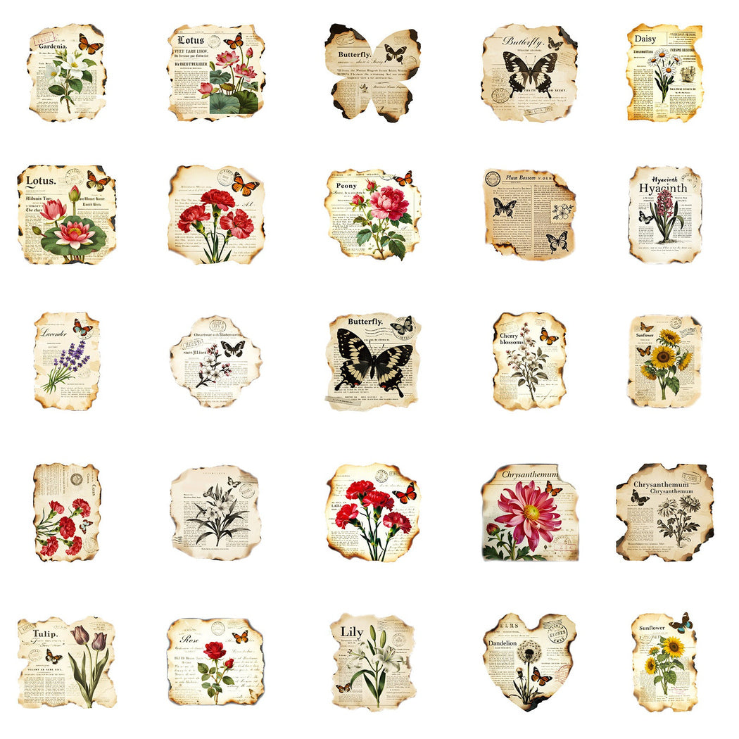 Lunira - Vintage Botanical Butterfly Sticker Pack - product view 3