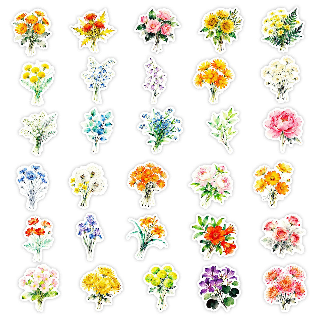Lunira - Watercolor Wildflower Bouquet Sticker Pack - product view 3