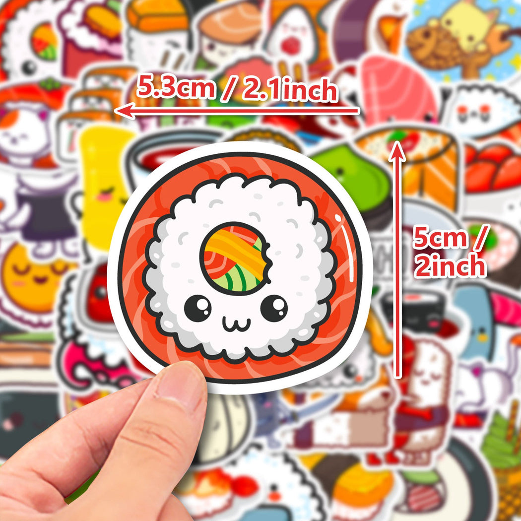 Lunira - Cartoon Sushi Food Sticker Pack - product view 3