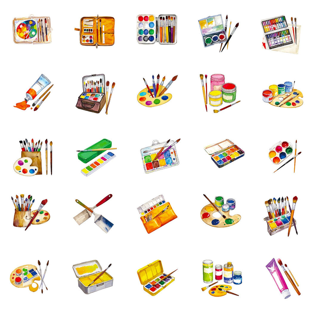 Lunira - Colorful Art-Supply Sticker Pack - product view 3