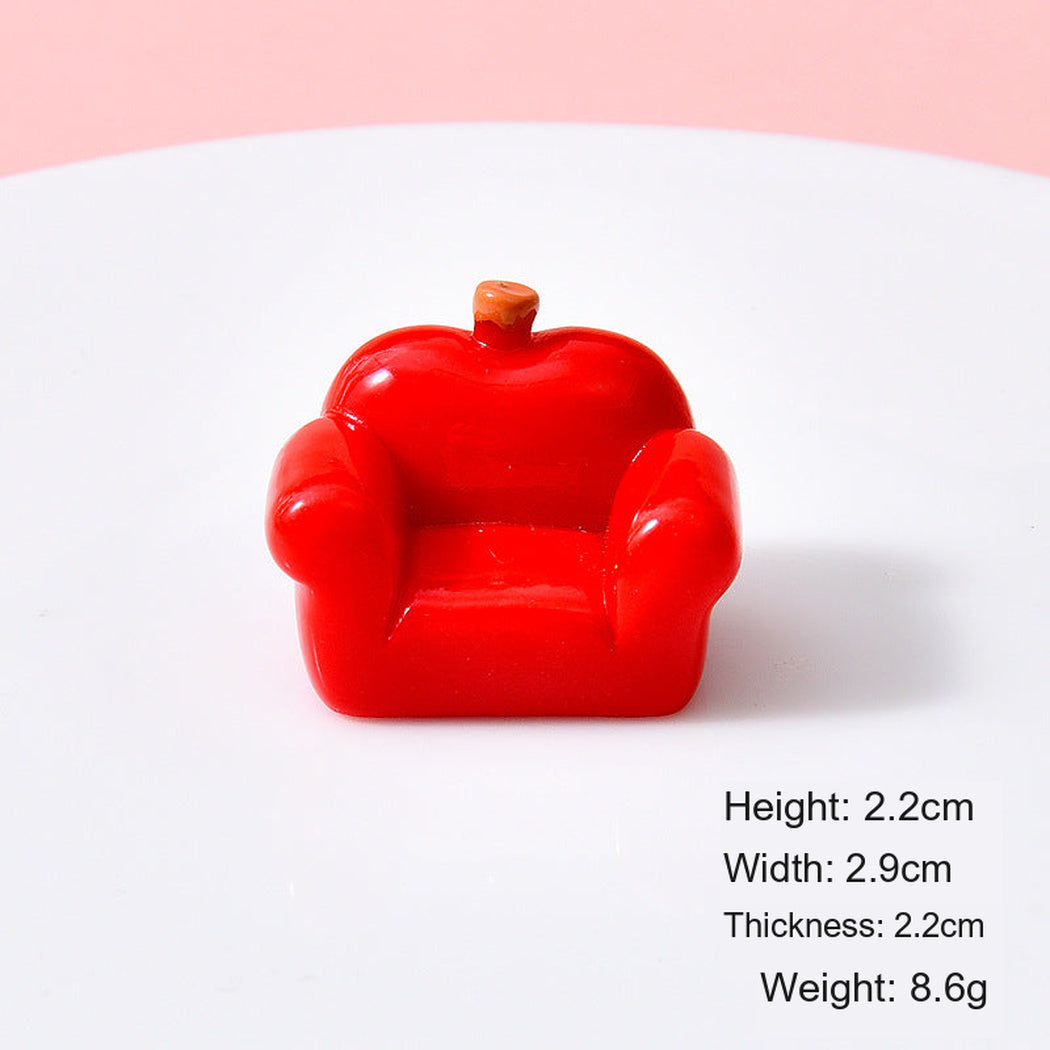 AppleSofa Apple Furniture Dollhouse Miniature, single variant view