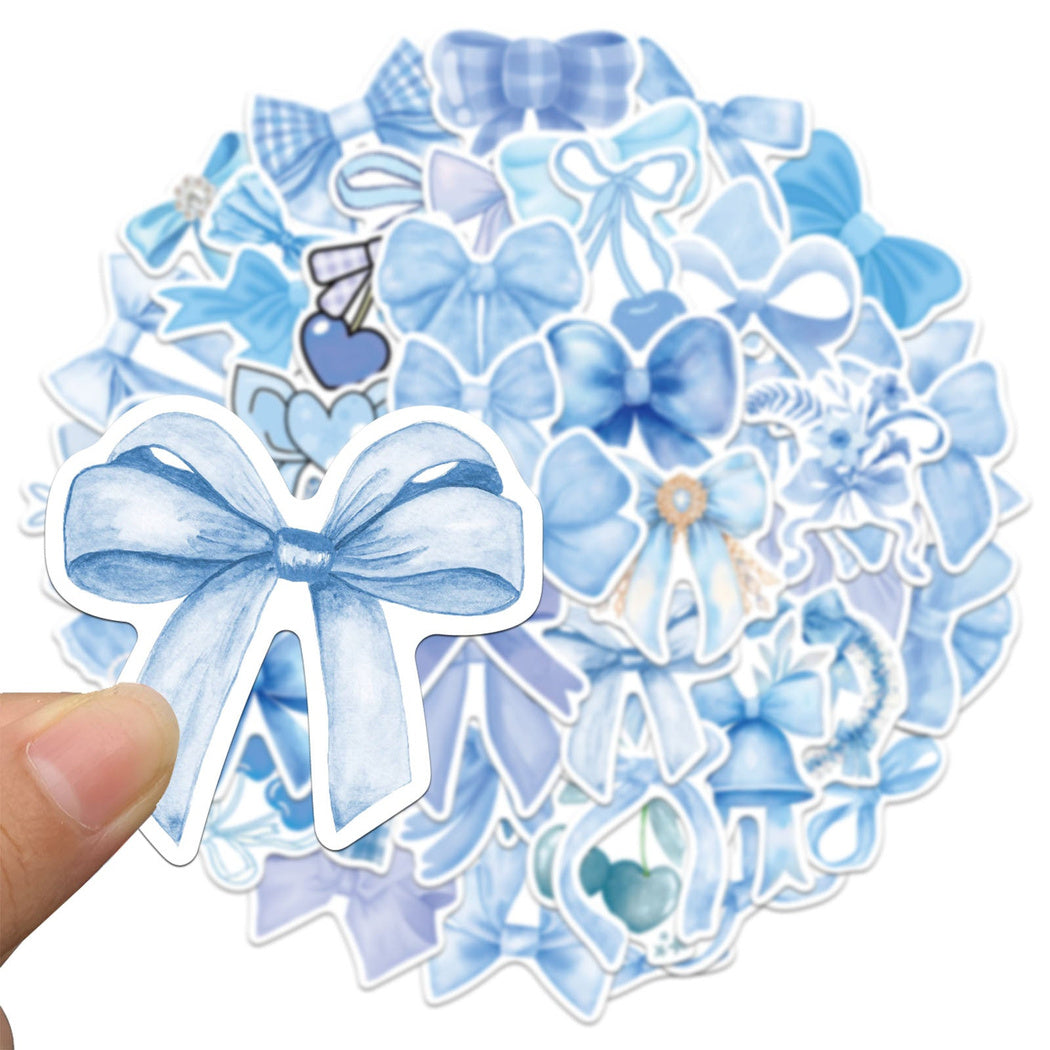 Lunira - Blue Bow Ribbon Sticker Pack