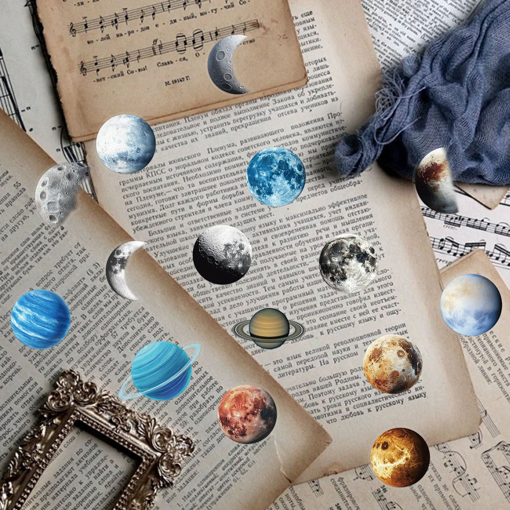 Lunira - Colorful Planet Celestial Sticker Pack