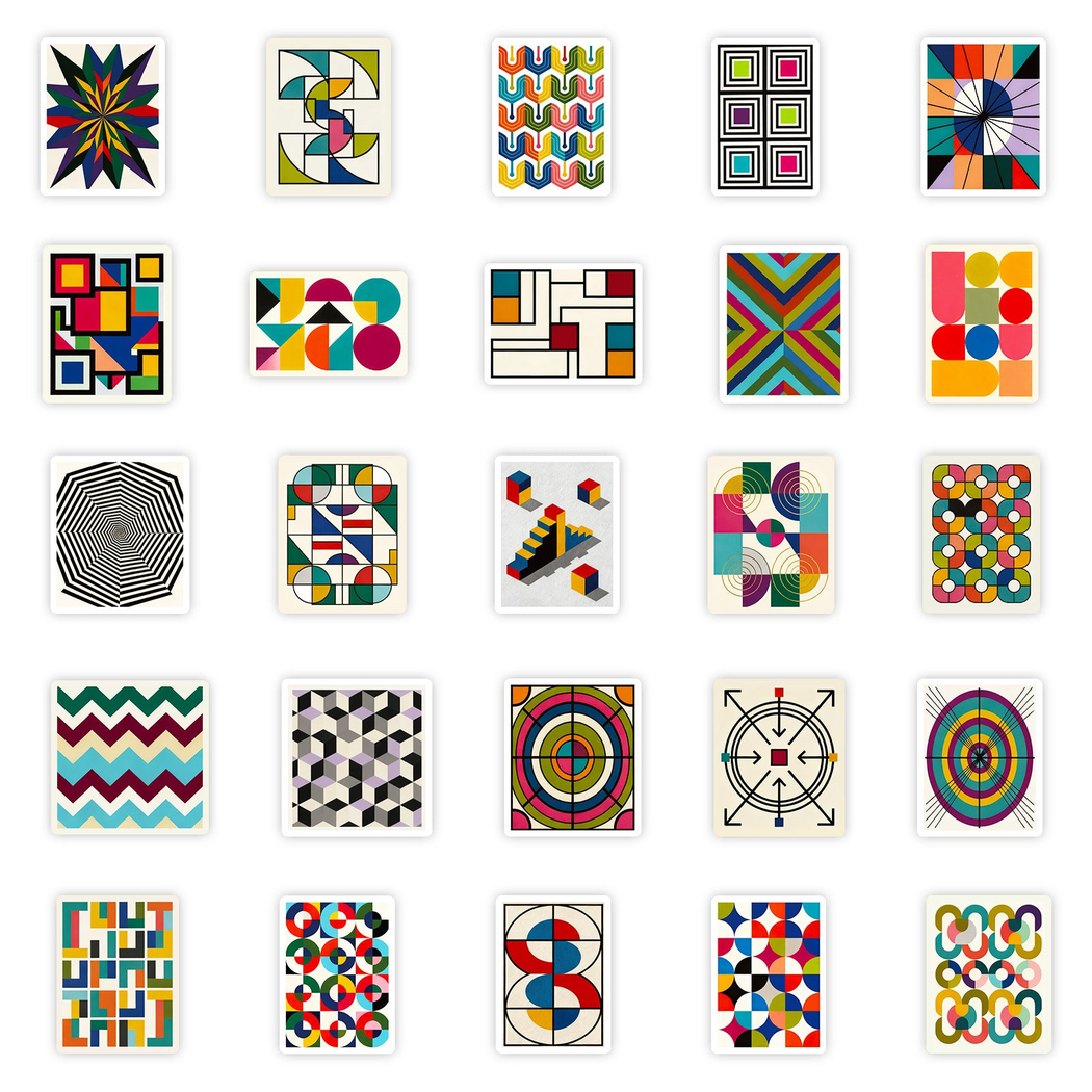 Lunira - Colorful Geometric Abstract Sticker Pack - product view 4 4