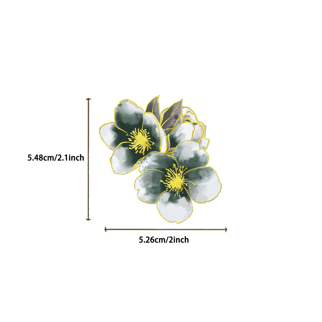 Lunira - Floral Watercolor Linework Sticker Pack