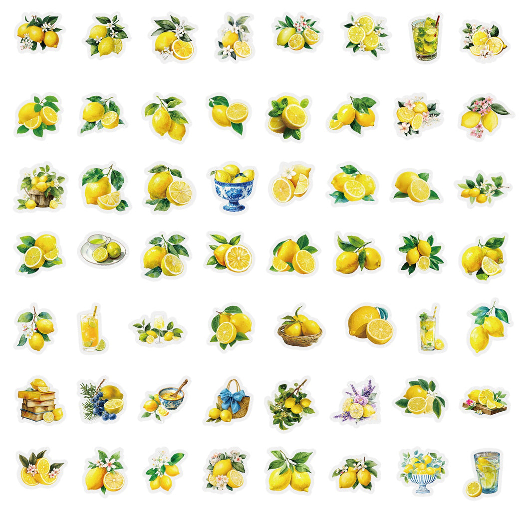Lunira - Yellow Lemon Botanical Sticker Pack - product view 4