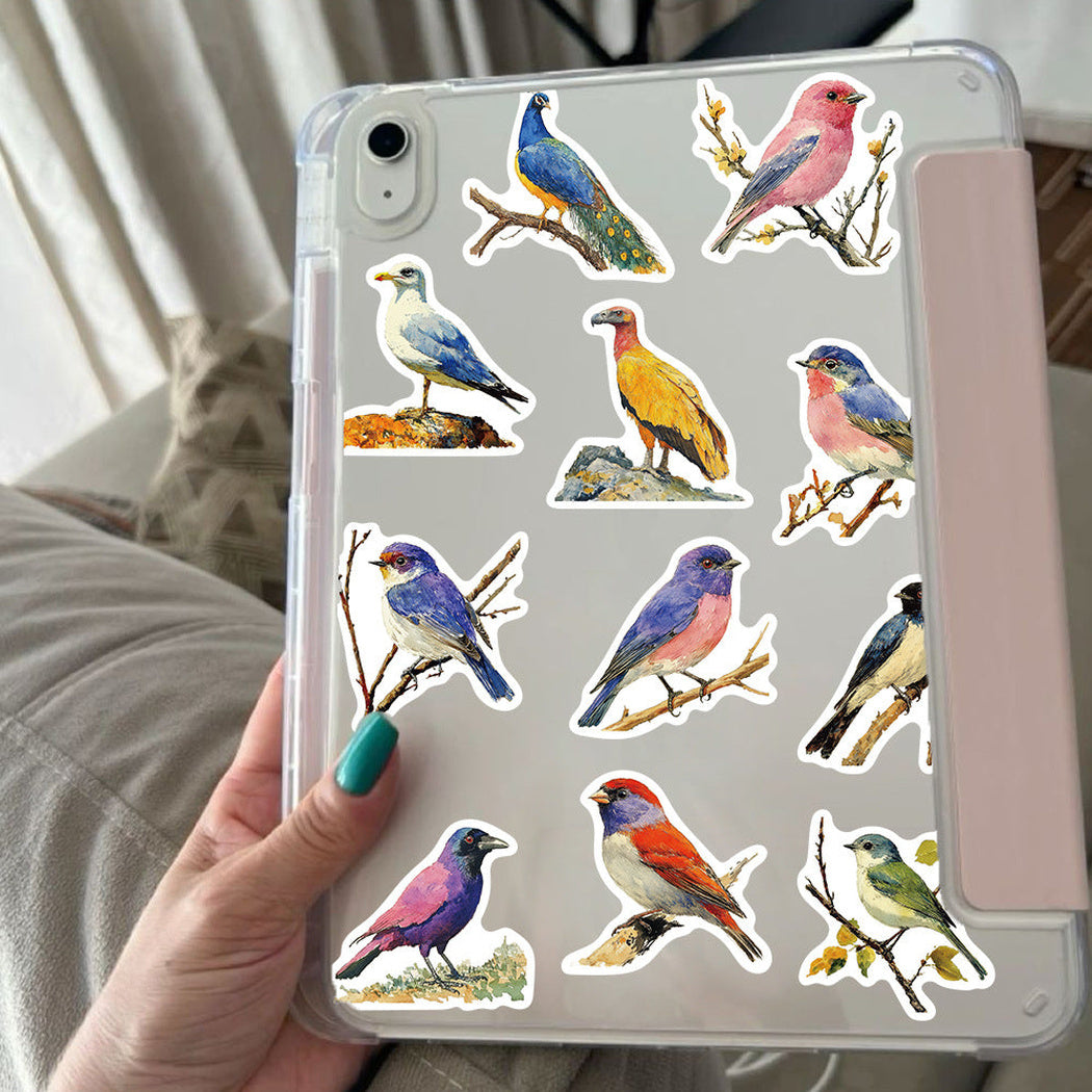 Lunira - Watercolor Exotic Bird Sticker Pack