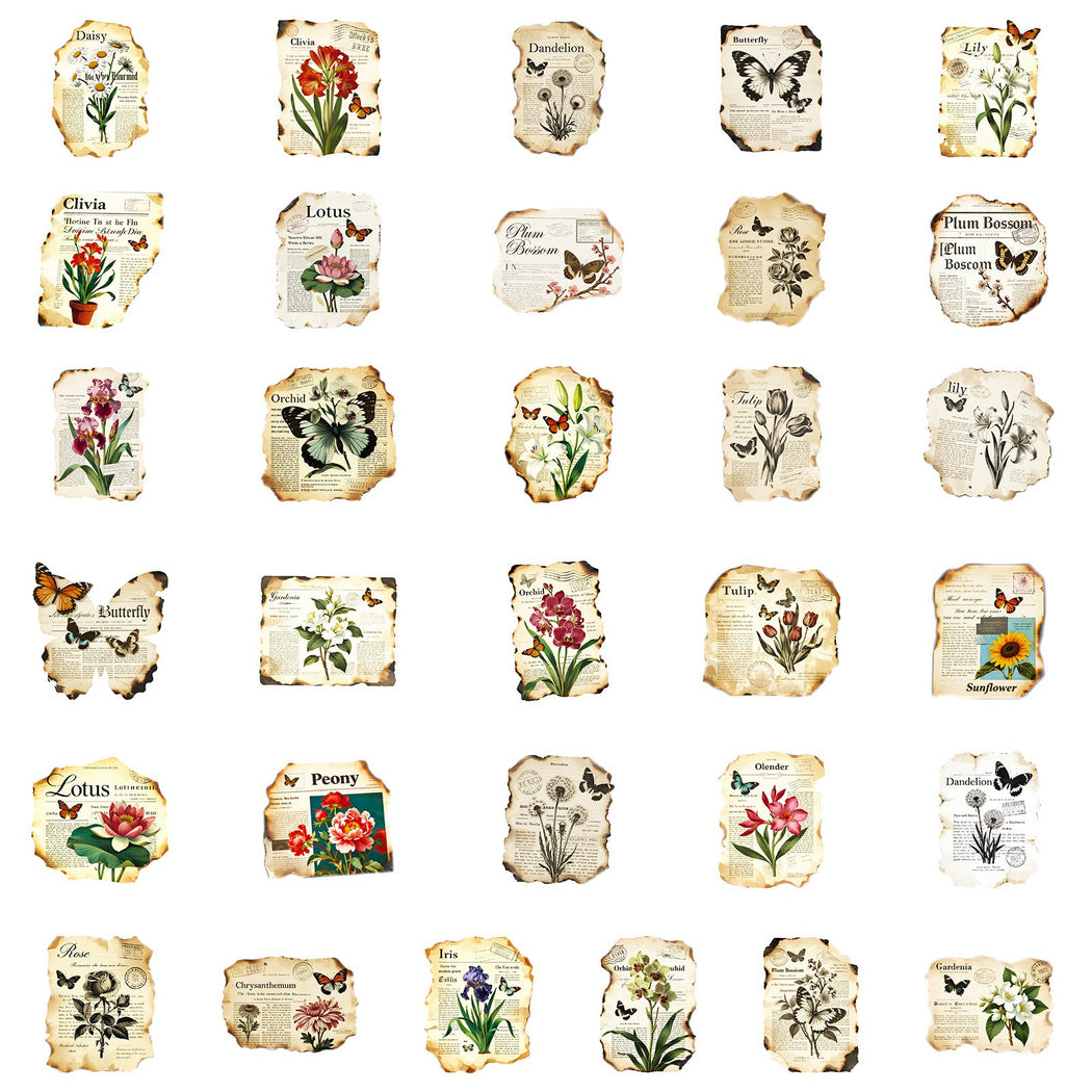 Lunira - Vintage Botanical Butterfly Sticker Pack - product view 4