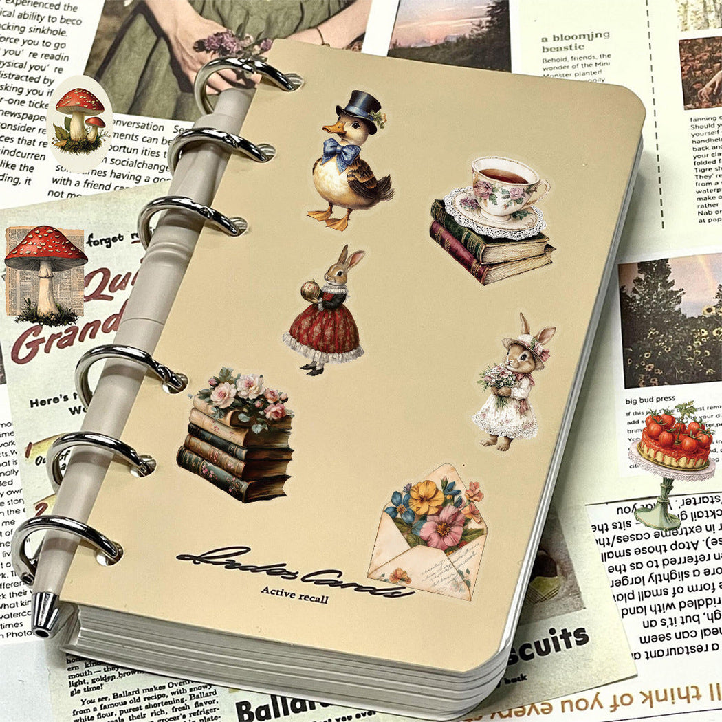 Lunira - Mushroom Cat Vintage Sticker Pack