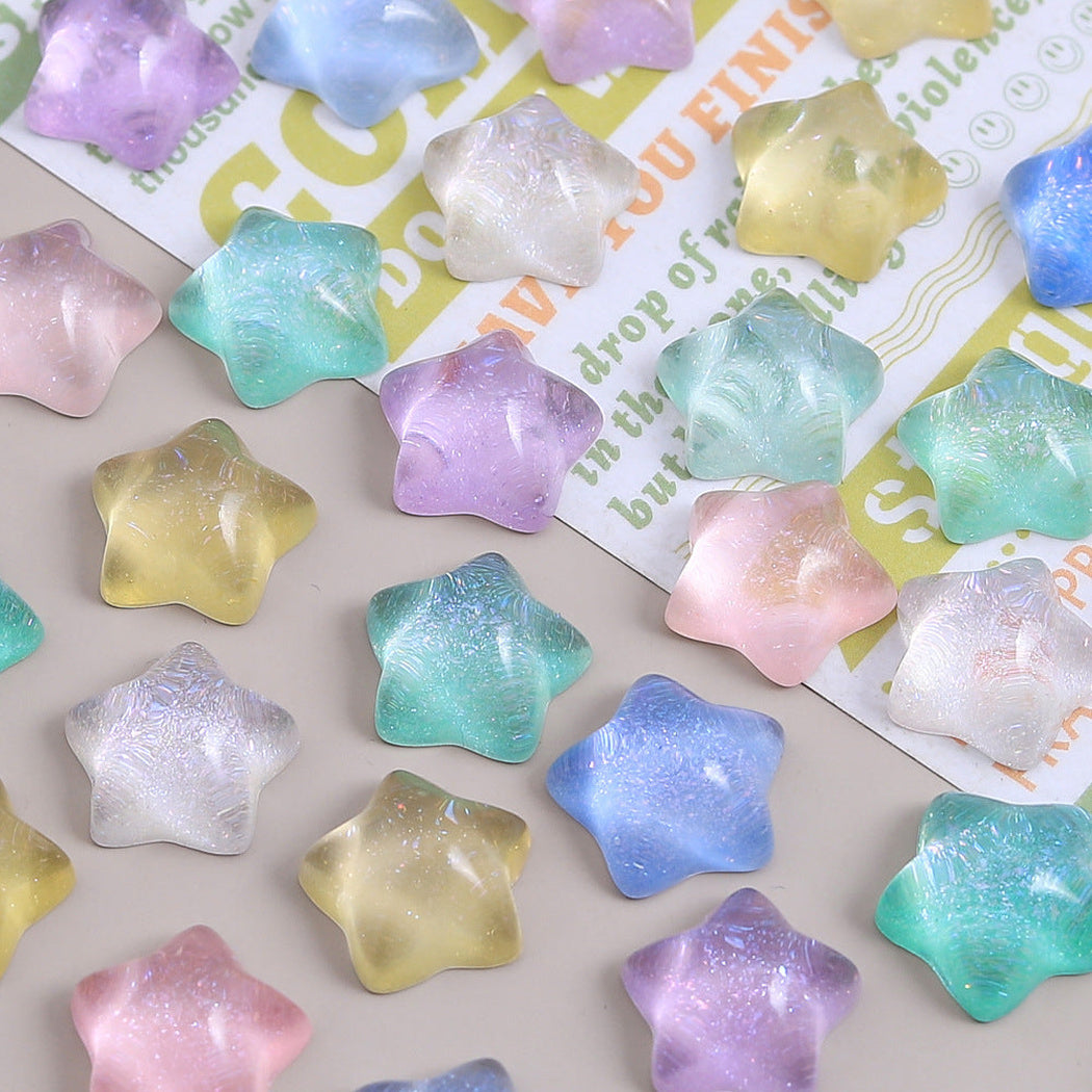 Translucent Pastel Star Craft Embellishment, product view 4