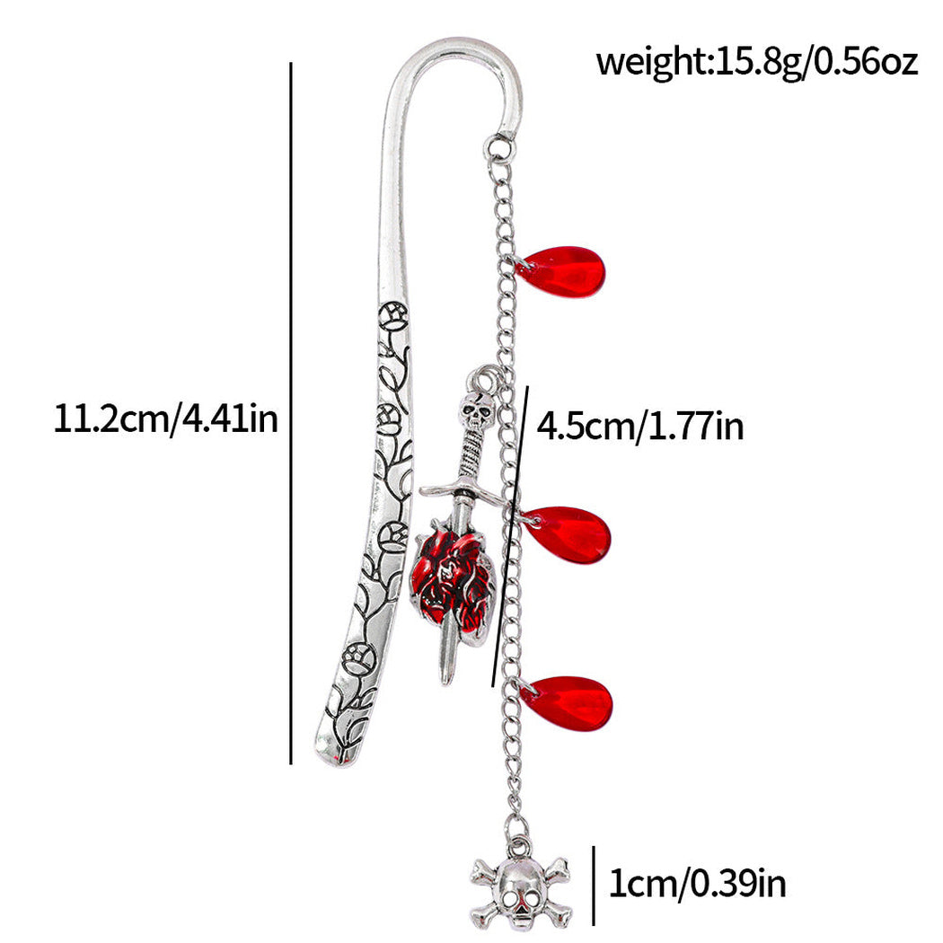 Gothic charm bookmark dimensions