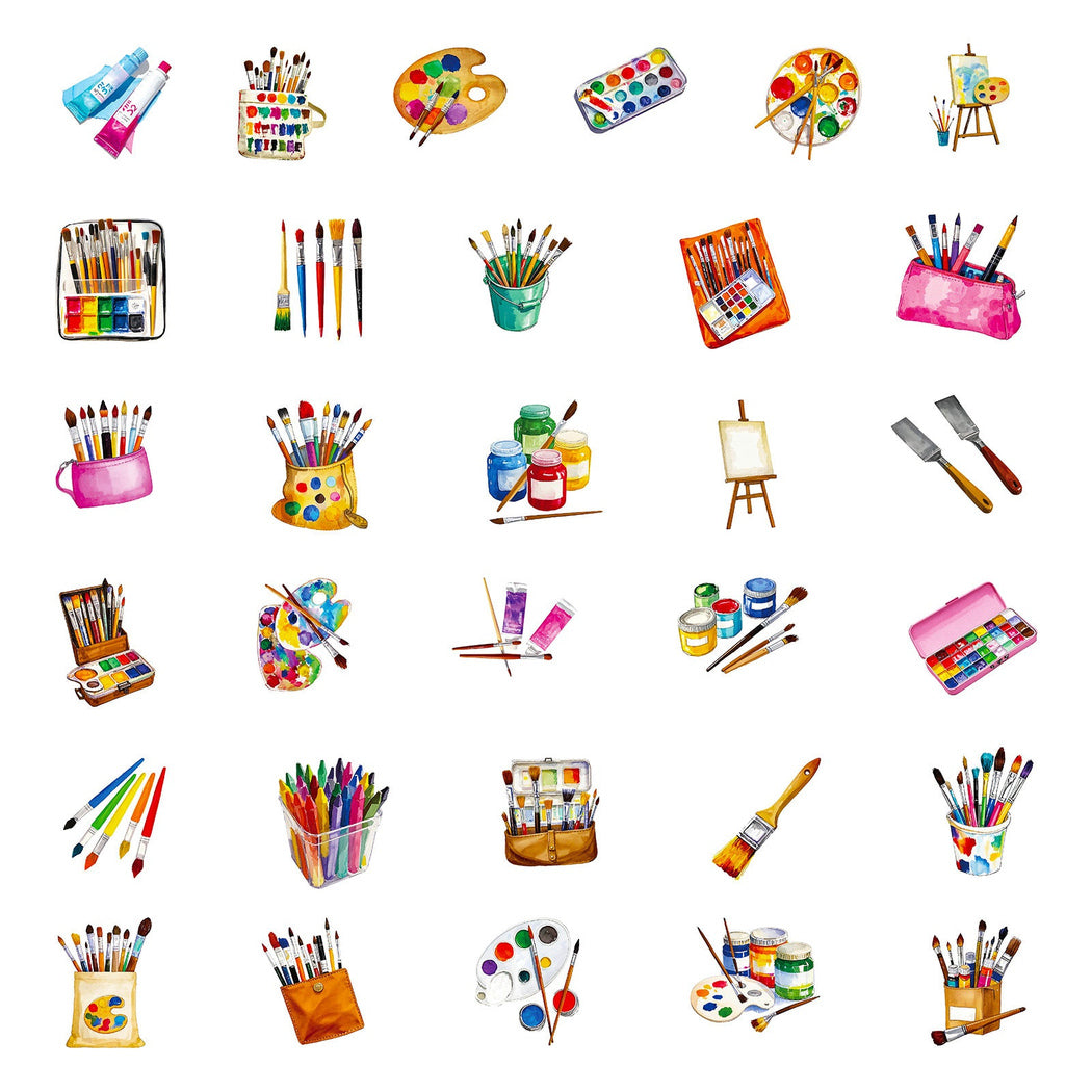 Lunira - Colorful Art-Supply Sticker Pack - product view 4