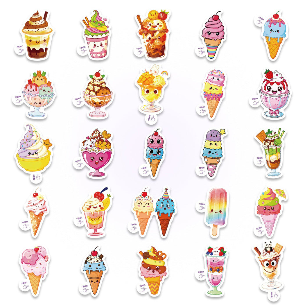 Lunira - Colorful Cartoon Dessert Sticker Pack - product view 4