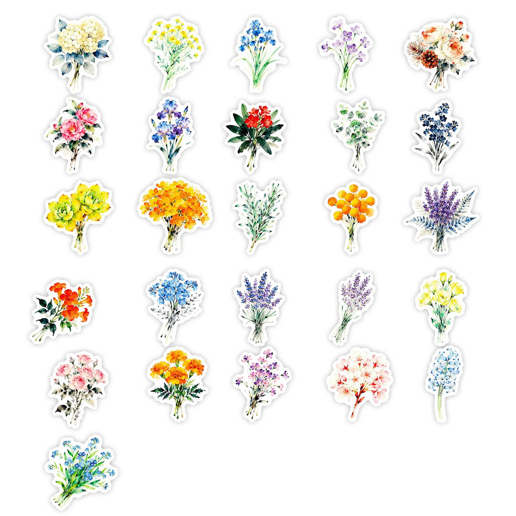 Lunira - Watercolor Wildflower Bouquet Sticker Pack - product view 4
