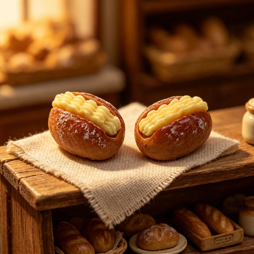 Miniature Cream Sandwich Bread Craft Embellishment, product view 4