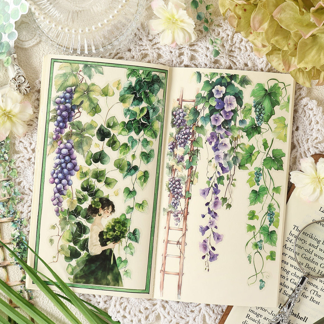 Vintage Floral Vine Sticker Pack, product view 4
