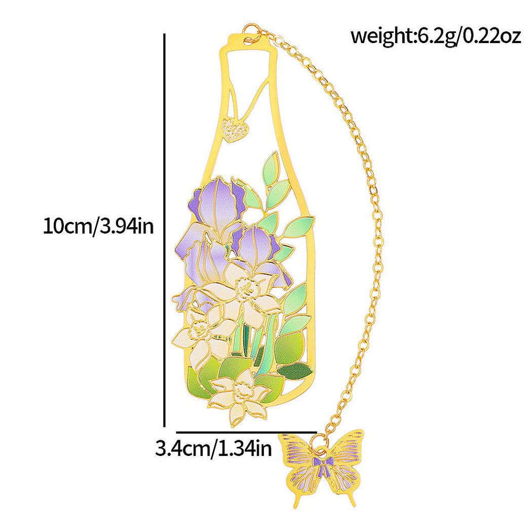 Floral vase bookmark dimensions