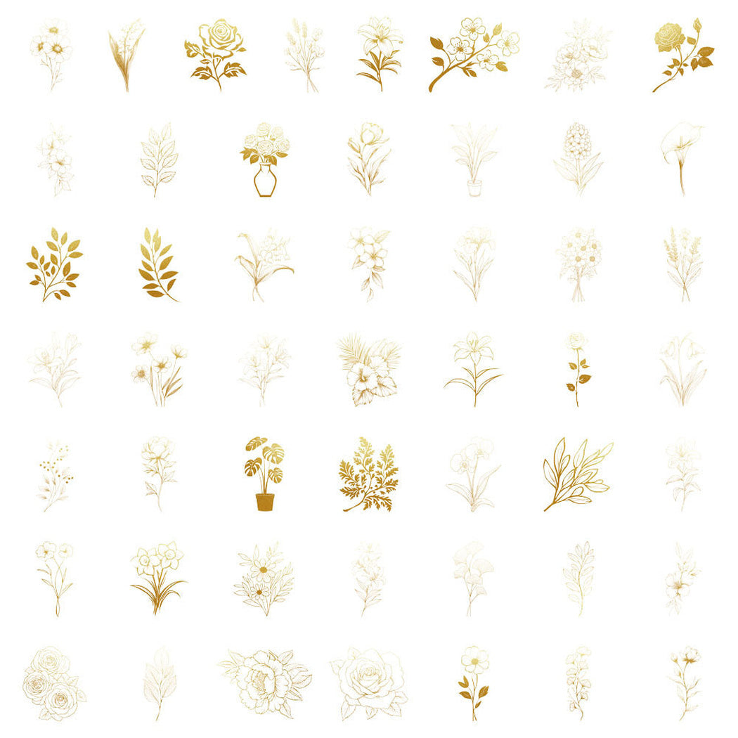 Lunira - Botanical Line Art Sticker Pack