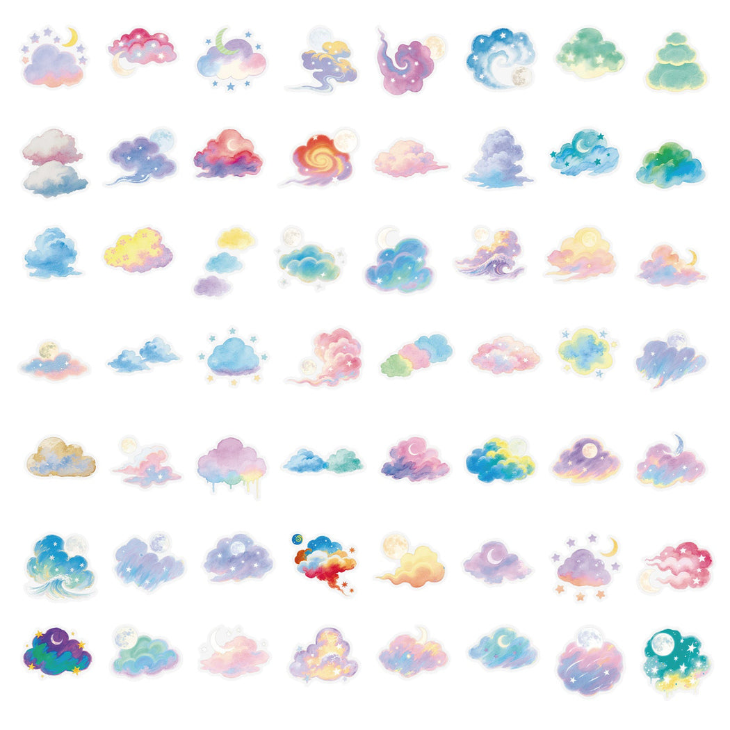 Lunira - Pastel Watercolor Cloud Sticker Pack - product view 4