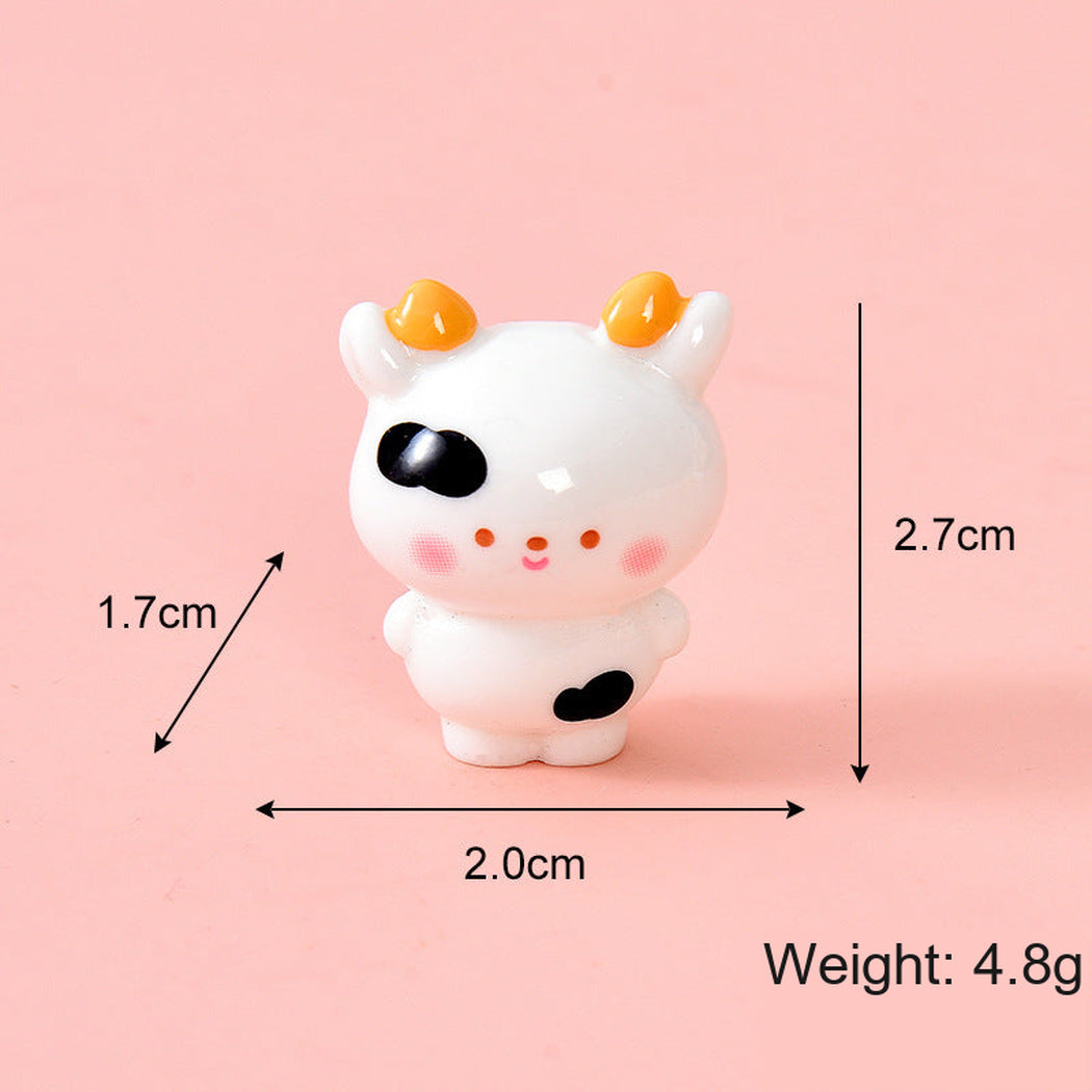Ox Chinese Zodiac Rounded Animal Figurine, single variant view
