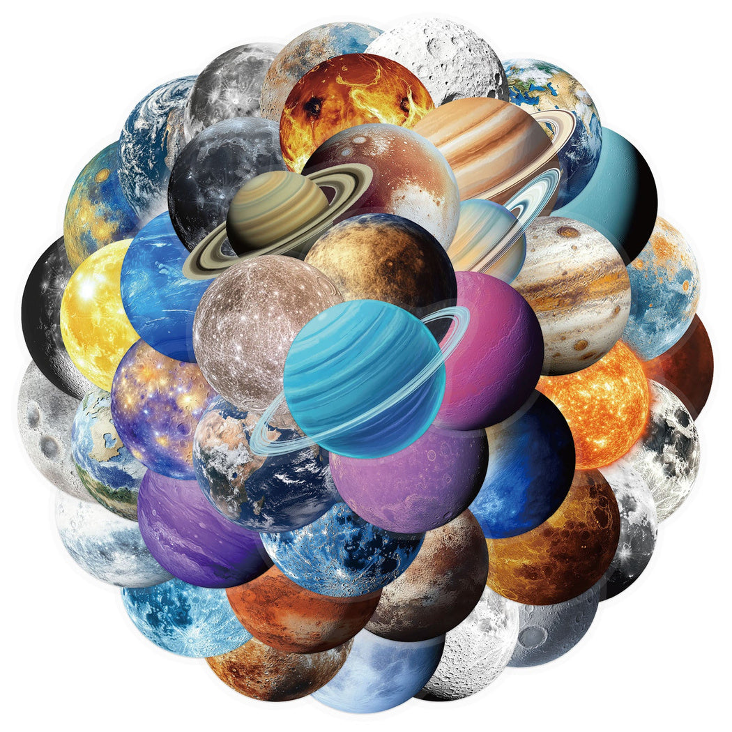 Lunira - Colorful Planet Celestial Sticker Pack