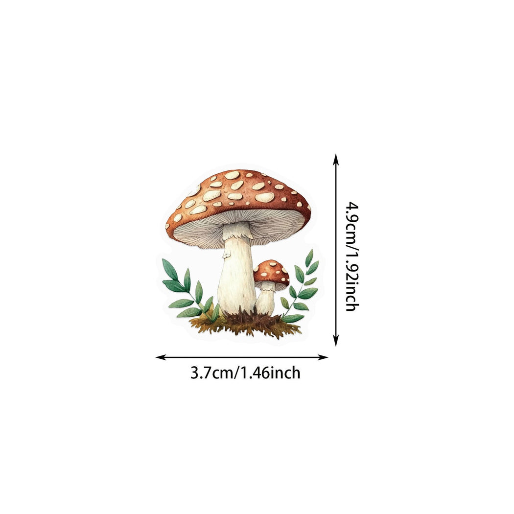 Lunira - Watercolor Mushroom Nature Sticker Pack