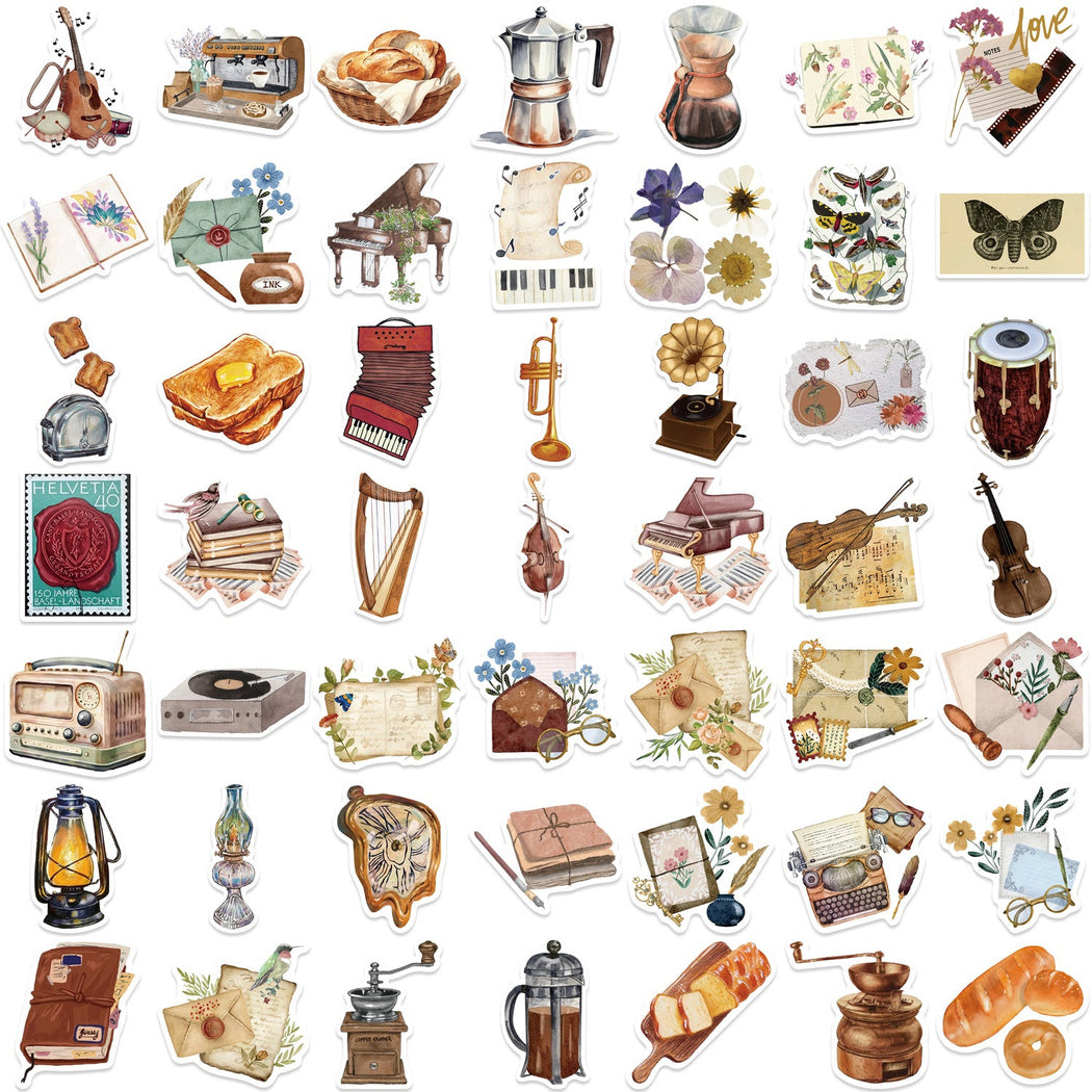 Lunira - Autumn Memory Cozy Collage Sticker Pack