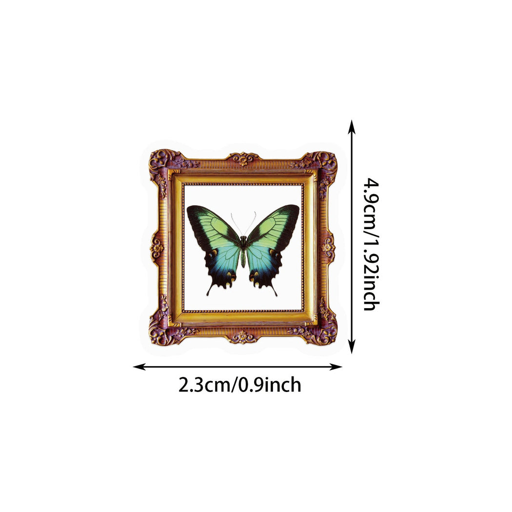 Lunira - Framed Butterfly Specimen Sticker Pack