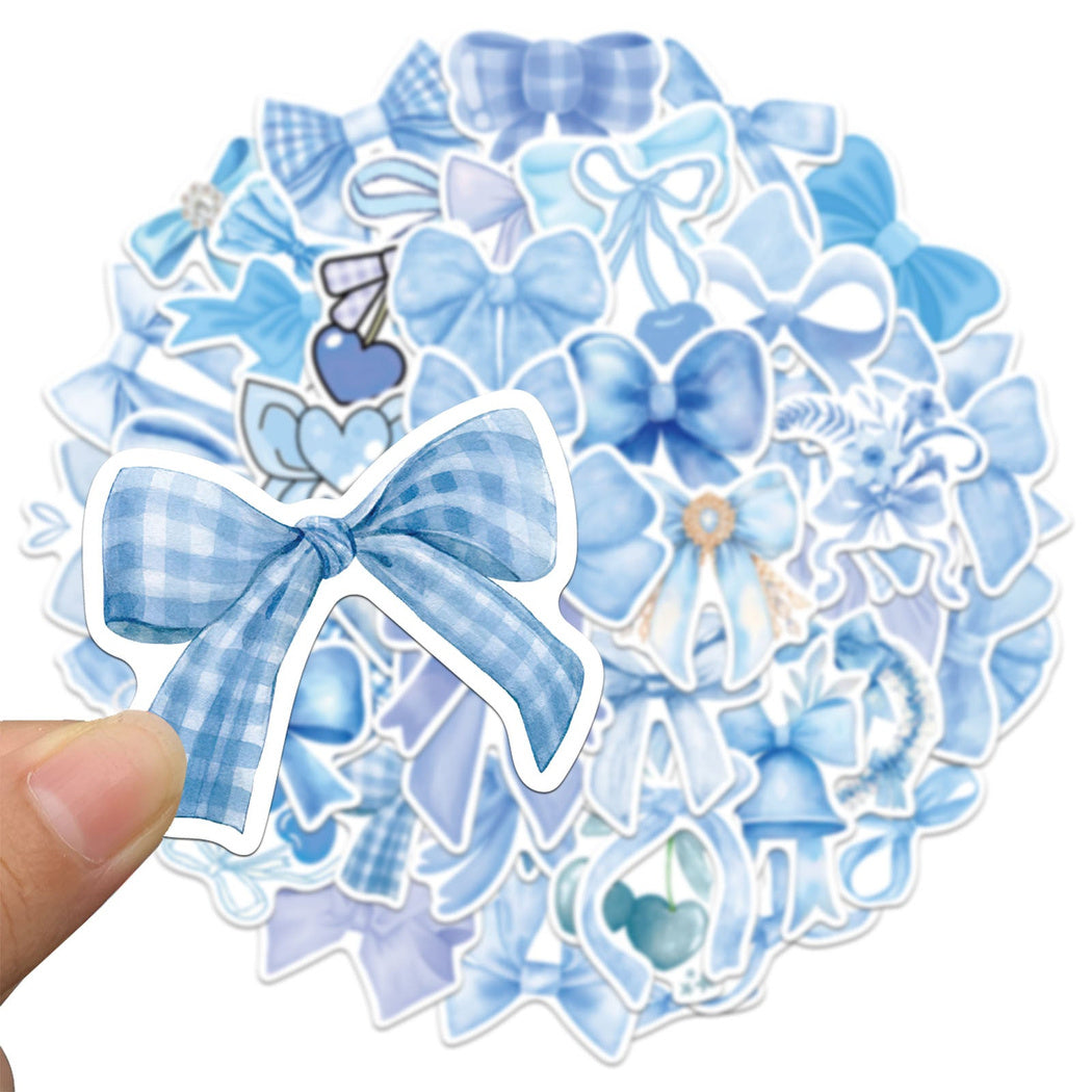 Lunira - Blue Bow Ribbon Sticker Pack