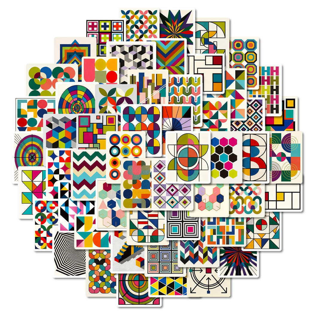 Lunira - Colorful Geometric Abstract Sticker Pack - Abstract variant 5