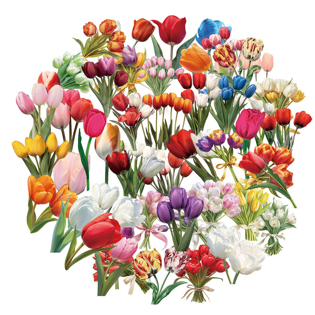 Lunira - Tulip Floral Watercolor Sticker Pack