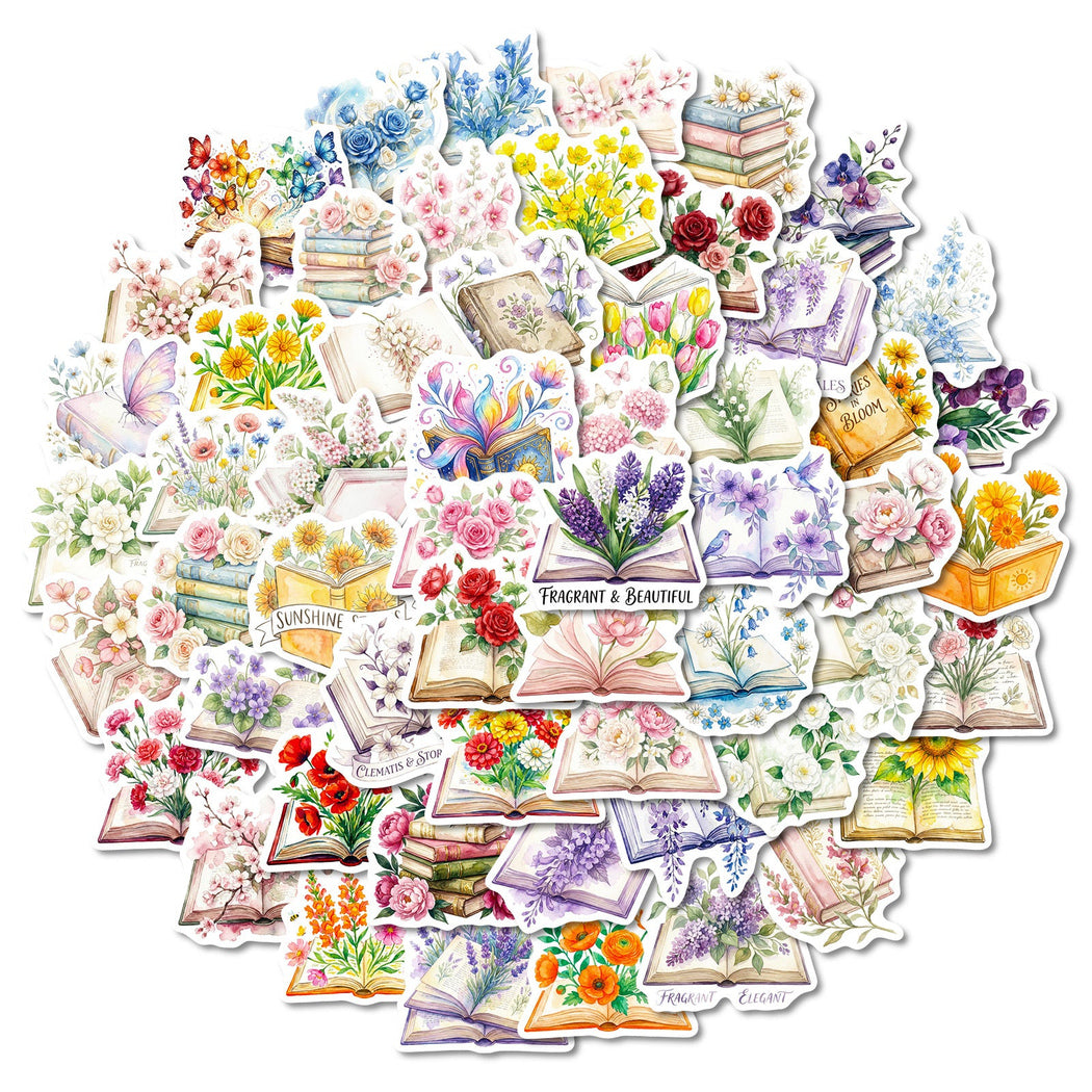 Lunira - Watercolor Book Floral Sticker Pack - product view 5