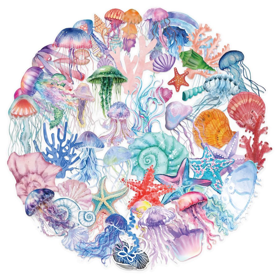 Lunira - Jellyfish Starfish Ocean Sticker Pack