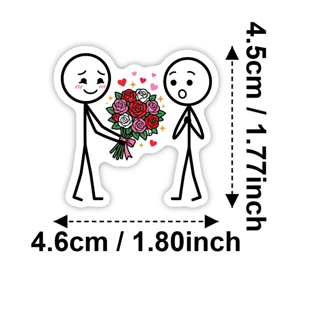 Lunira - Romantic Stick-Figure Sticker Pack - product view 5