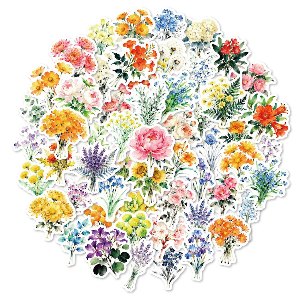 Lunira - Watercolor Wildflower Bouquet Sticker Pack - Wildflower variant