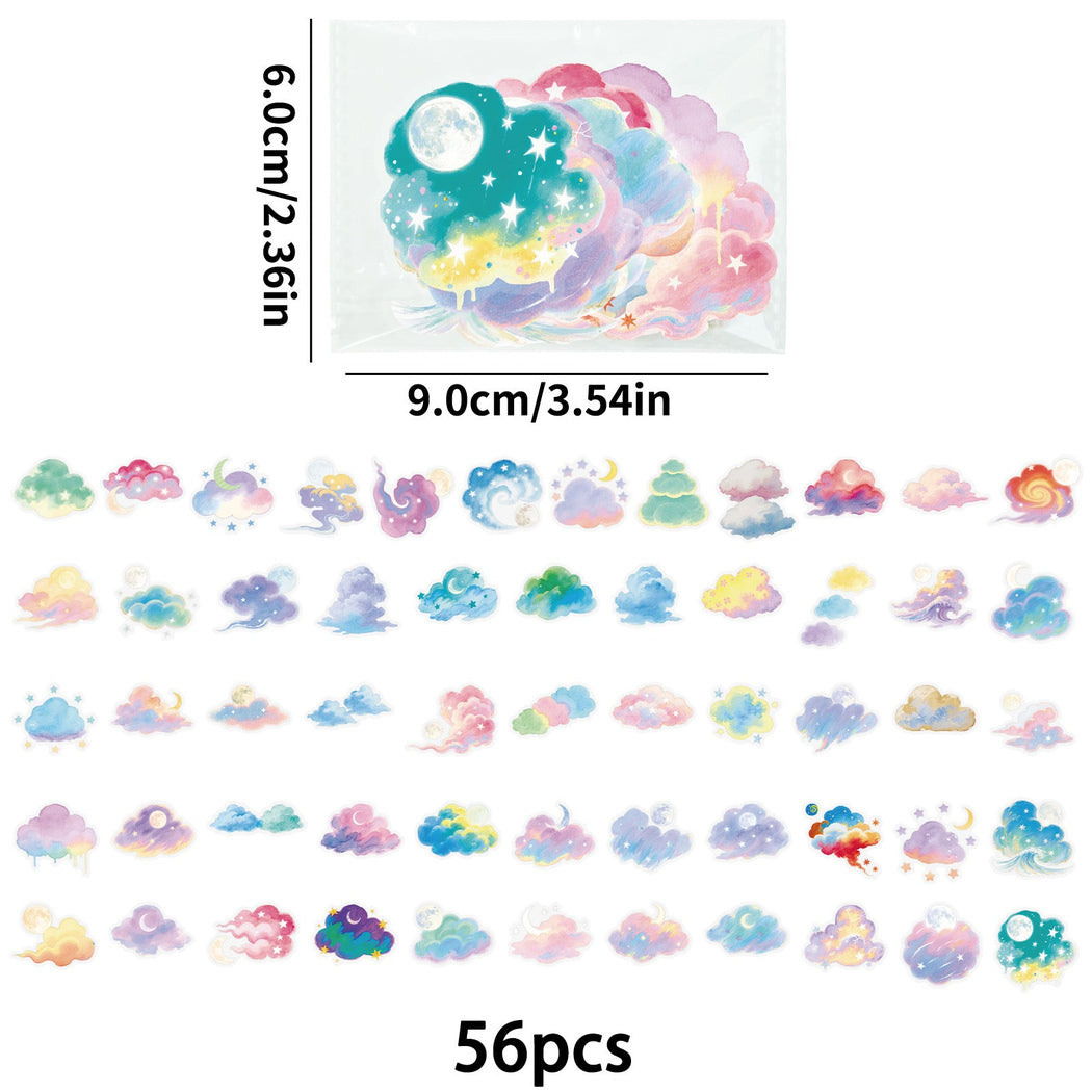 Lunira - Pastel Watercolor Cloud Sticker Pack - product view 5