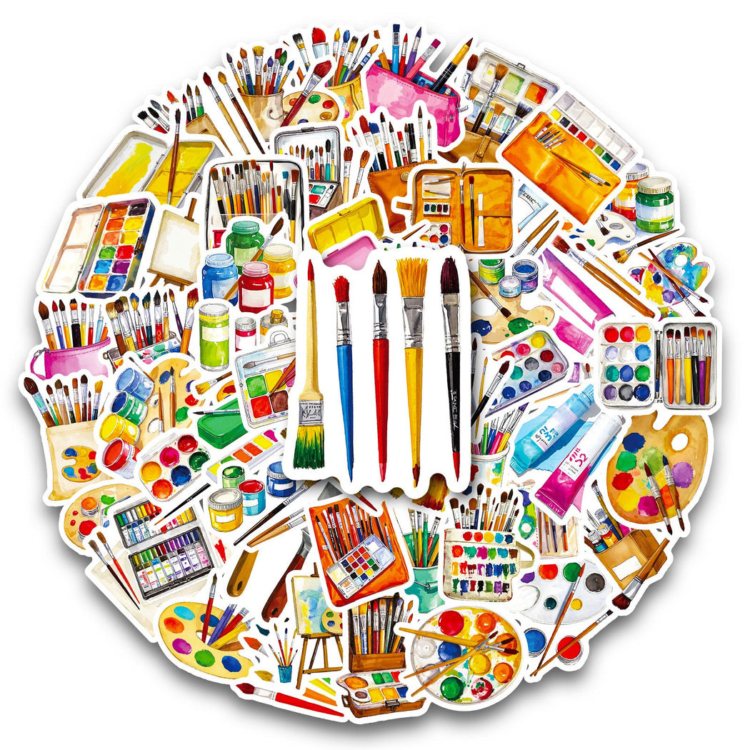 Lunira - Colorful Art-Supply Sticker Pack - product view 5