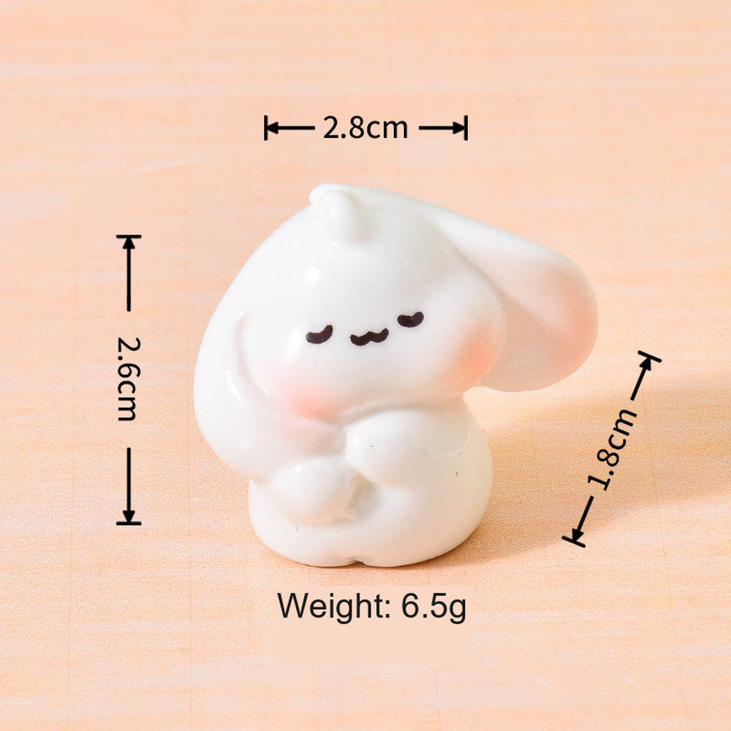 Shy Lop-Eared Rabbit Pose Miniature Figurine, single variant view