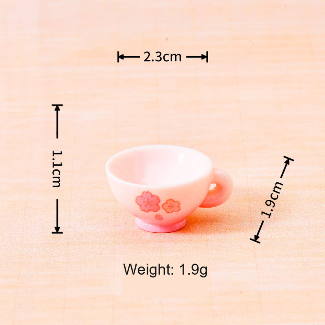 TeaCup Pink Cherry Blossom Tea Ware Miniature, single variant view