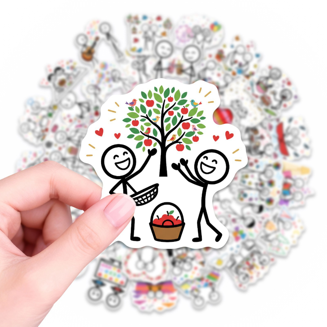 Lunira - Romantic Stick-Figure Sticker Pack - product view 6