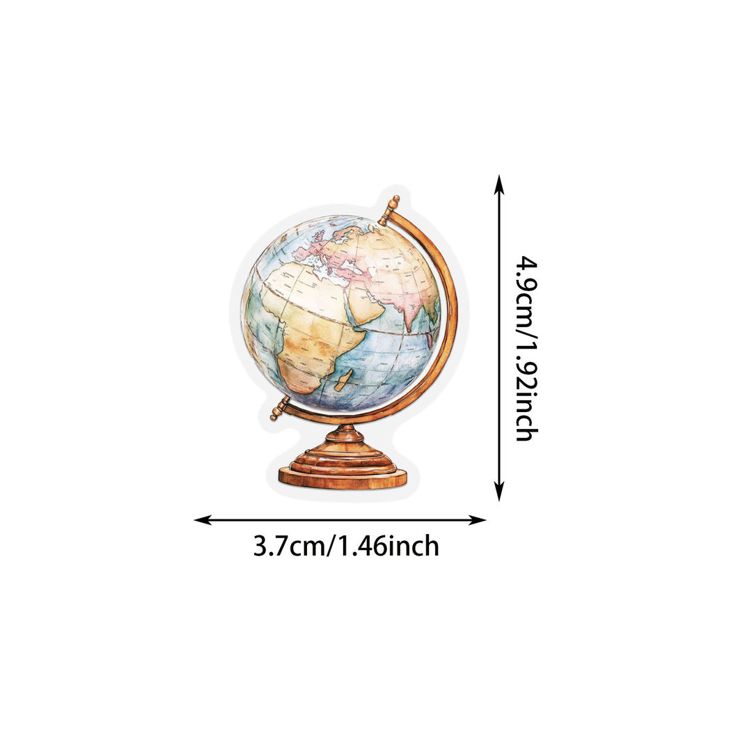 Lunira - Vintage Travel Suitcase Ephemera Sticker Pack