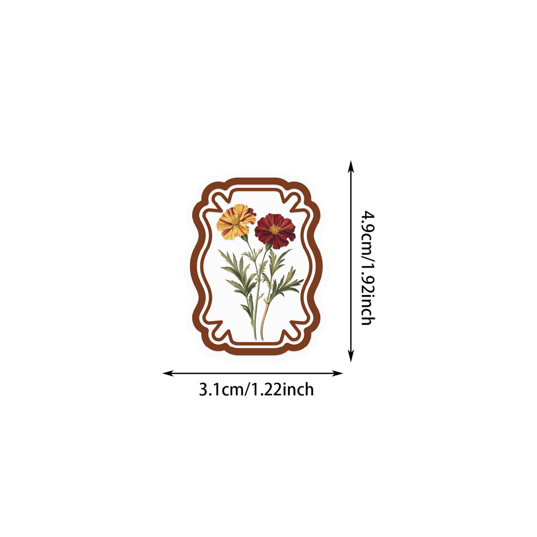 Lunira - Vintage Botanical Label Sticker Pack