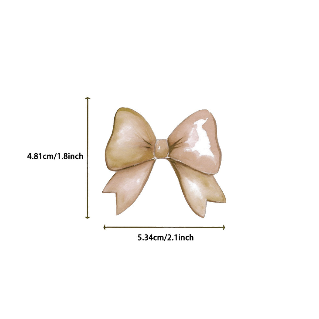 Lunira - Brown Bow Ribbon Sticker Pack