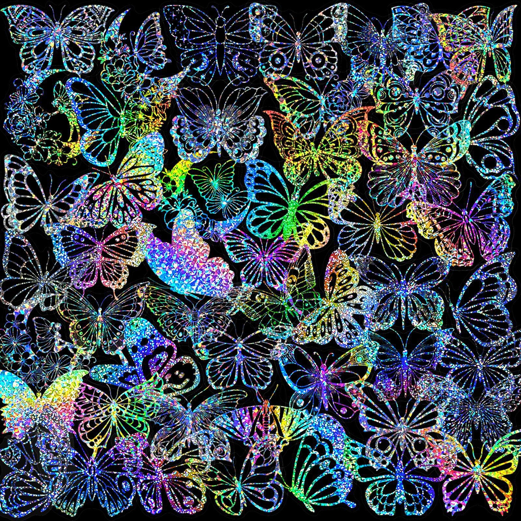 Lunira - Holographic Butterfly Sticker Pack - Butterfly variant 6