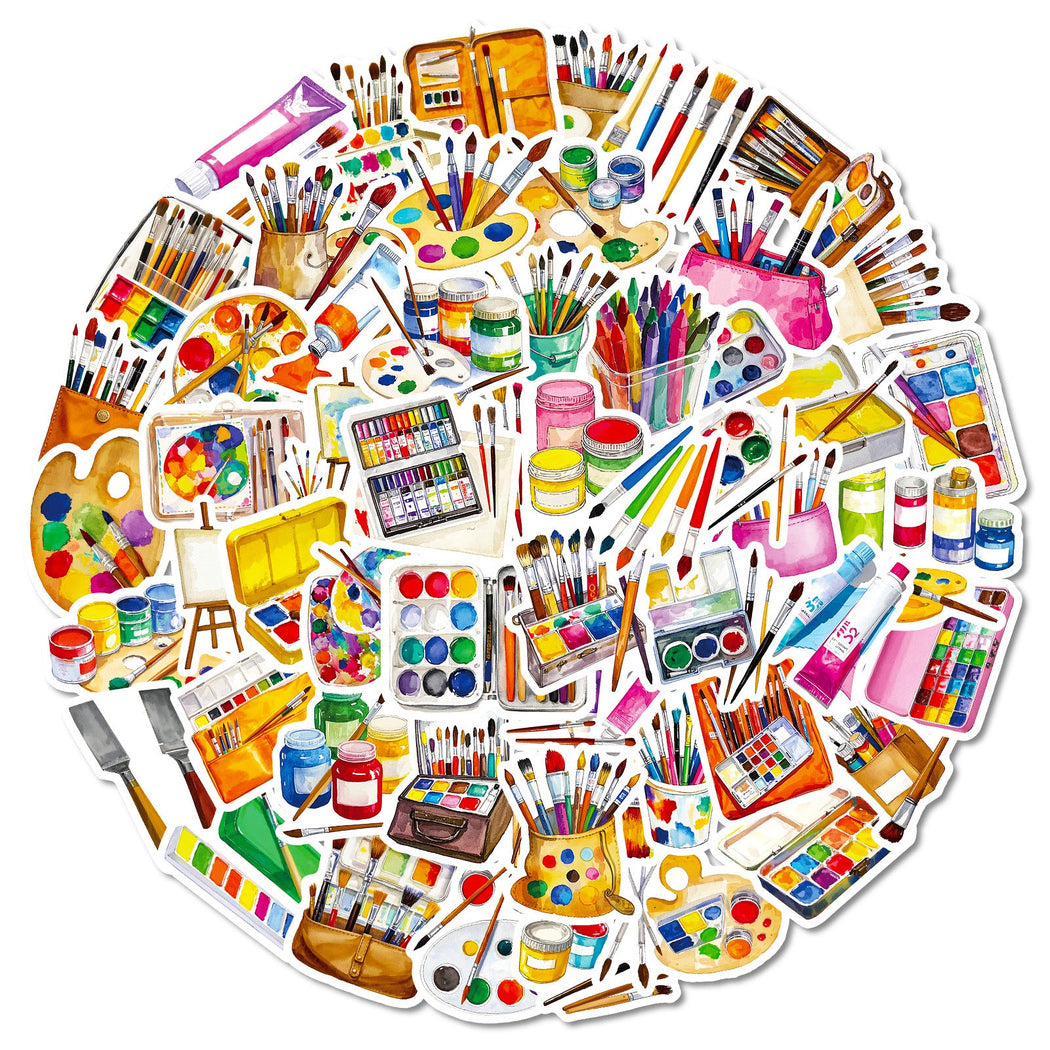 Lunira - Colorful Art-Supply Sticker Pack - ArtTools variant