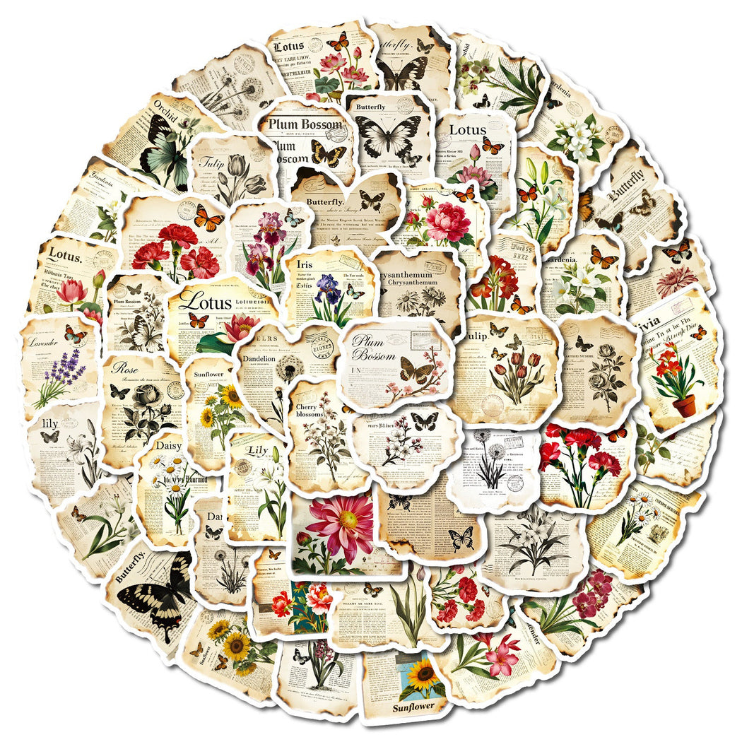 Lunira - Vintage Botanical Butterfly Sticker Pack - product view 6