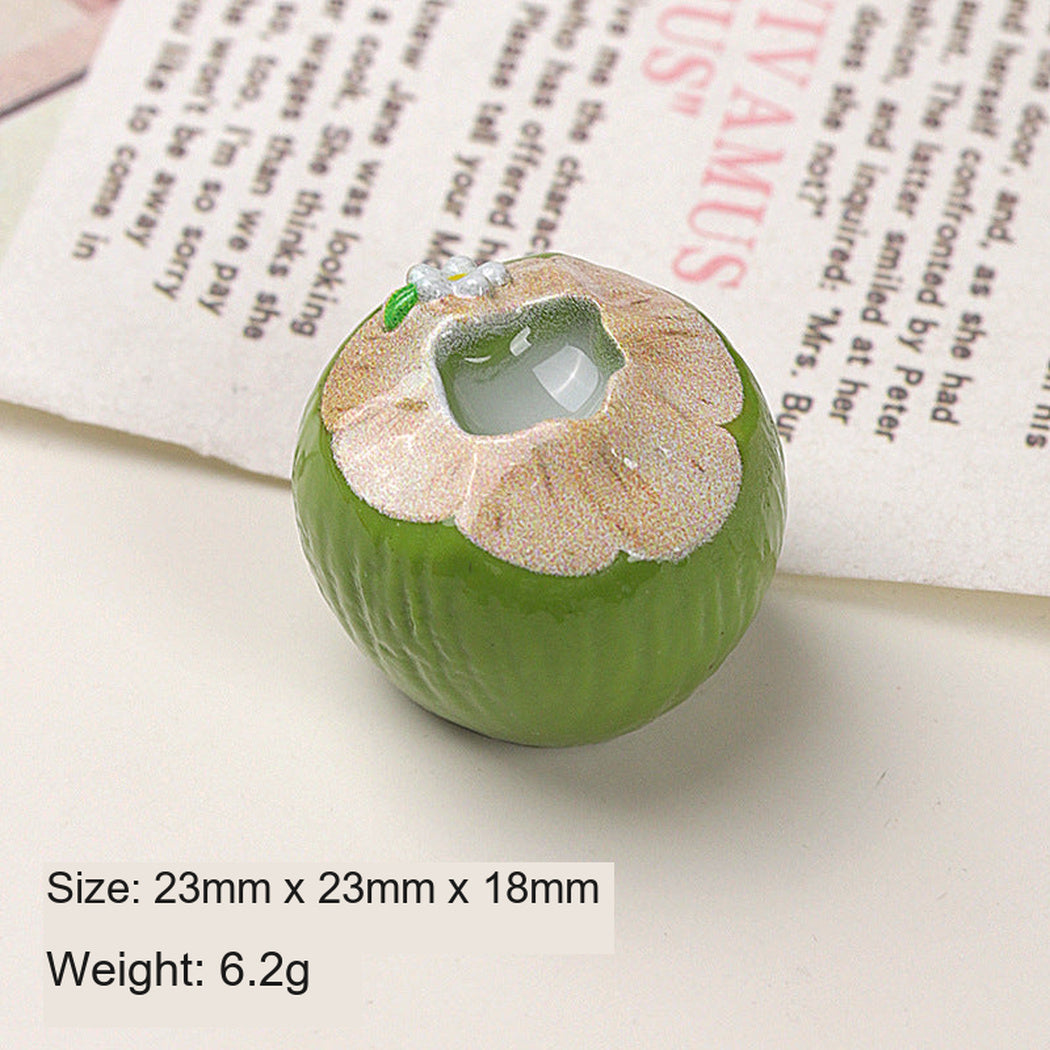 GreenLarge Two-Tone Coconut Craft Embellishment, single variant view