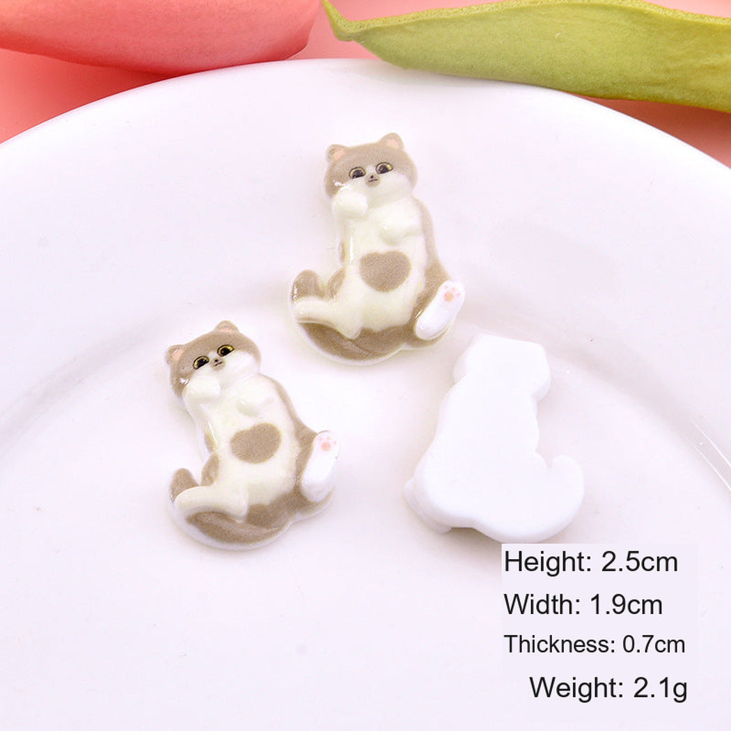 Siamese Realistic Cat Pose Fridge Magnet, single variant view