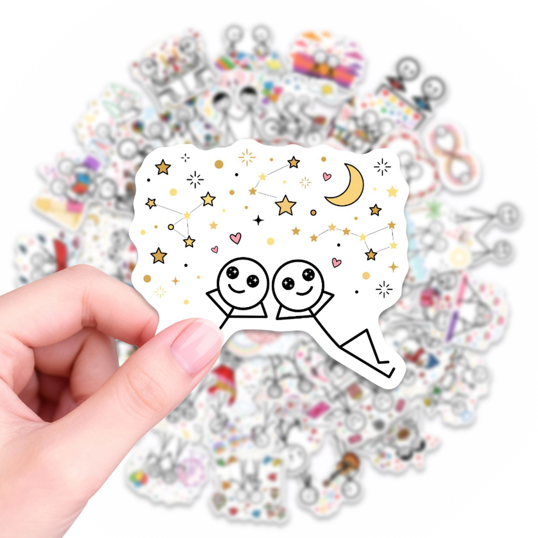 Lunira - Romantic Stick-Figure Sticker Pack - product view 7