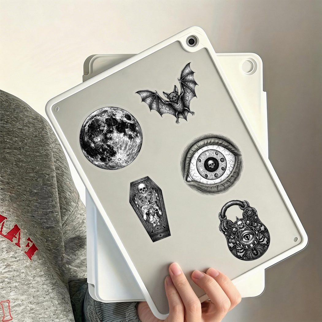 Lunira - Gothic Skull Horror Sticker Pack - product view 7